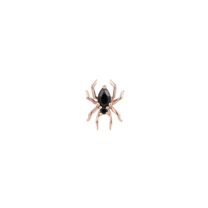 Arachne Threadless End with Black Spinel