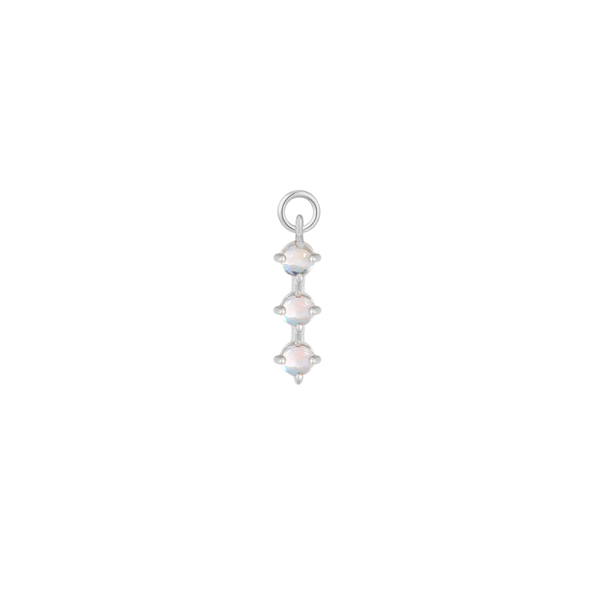 XOXO Charm with Rainbow Moonstone