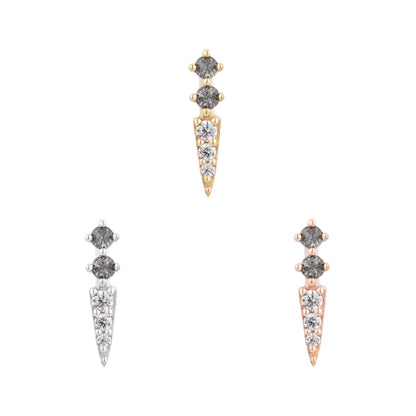 Activated Threadless End with Grey Diamond