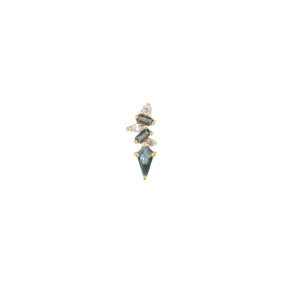 Mixt Threadless End with London Blue Topaz