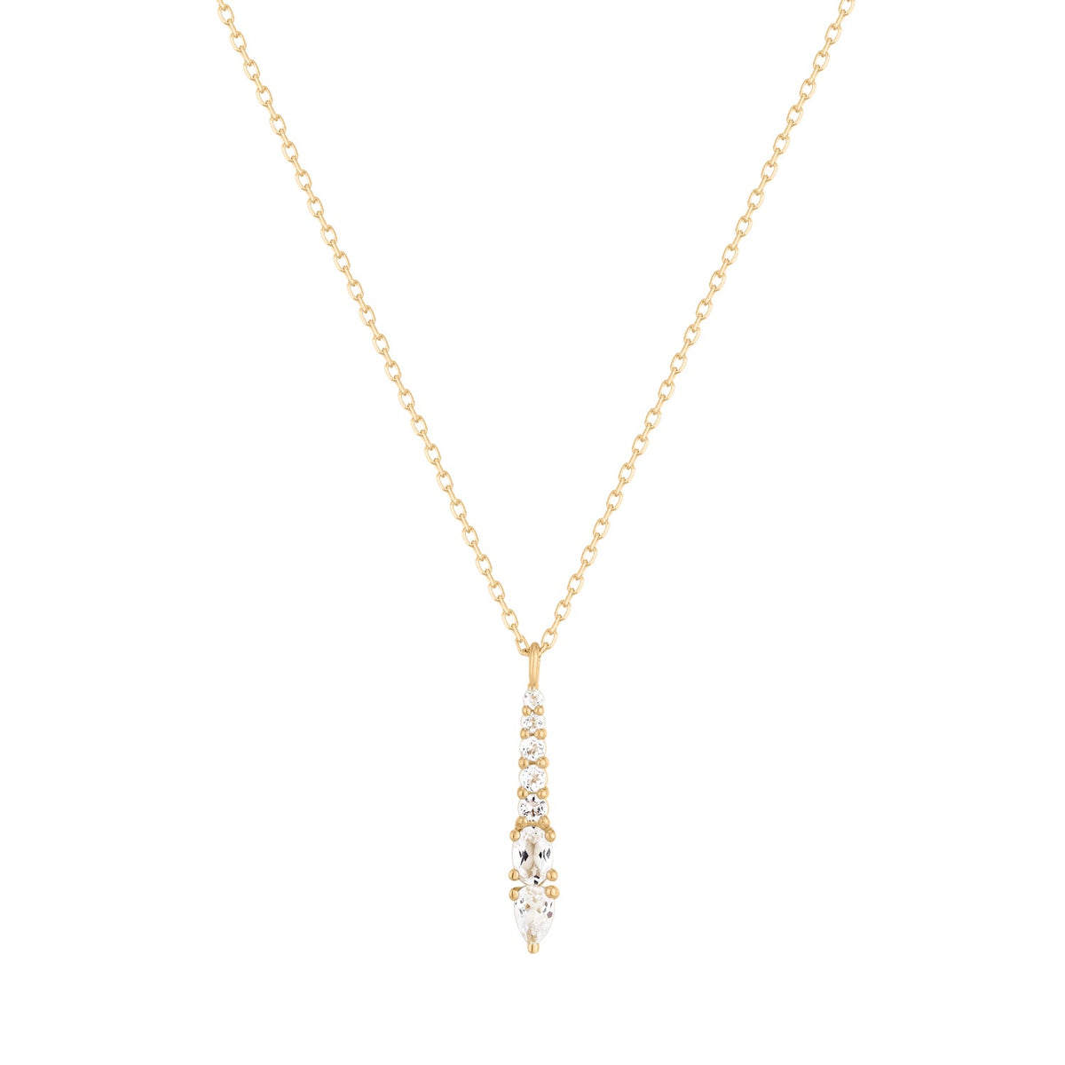 RION x Buddha Jewelry Sienna Necklace with White Topaz