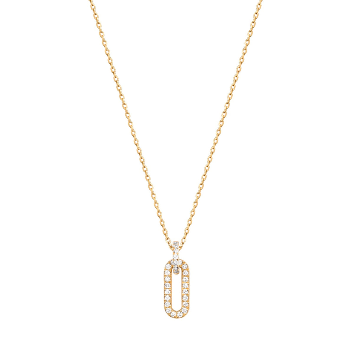 RION x Buddha Jewelry Link Necklace with Diamond
