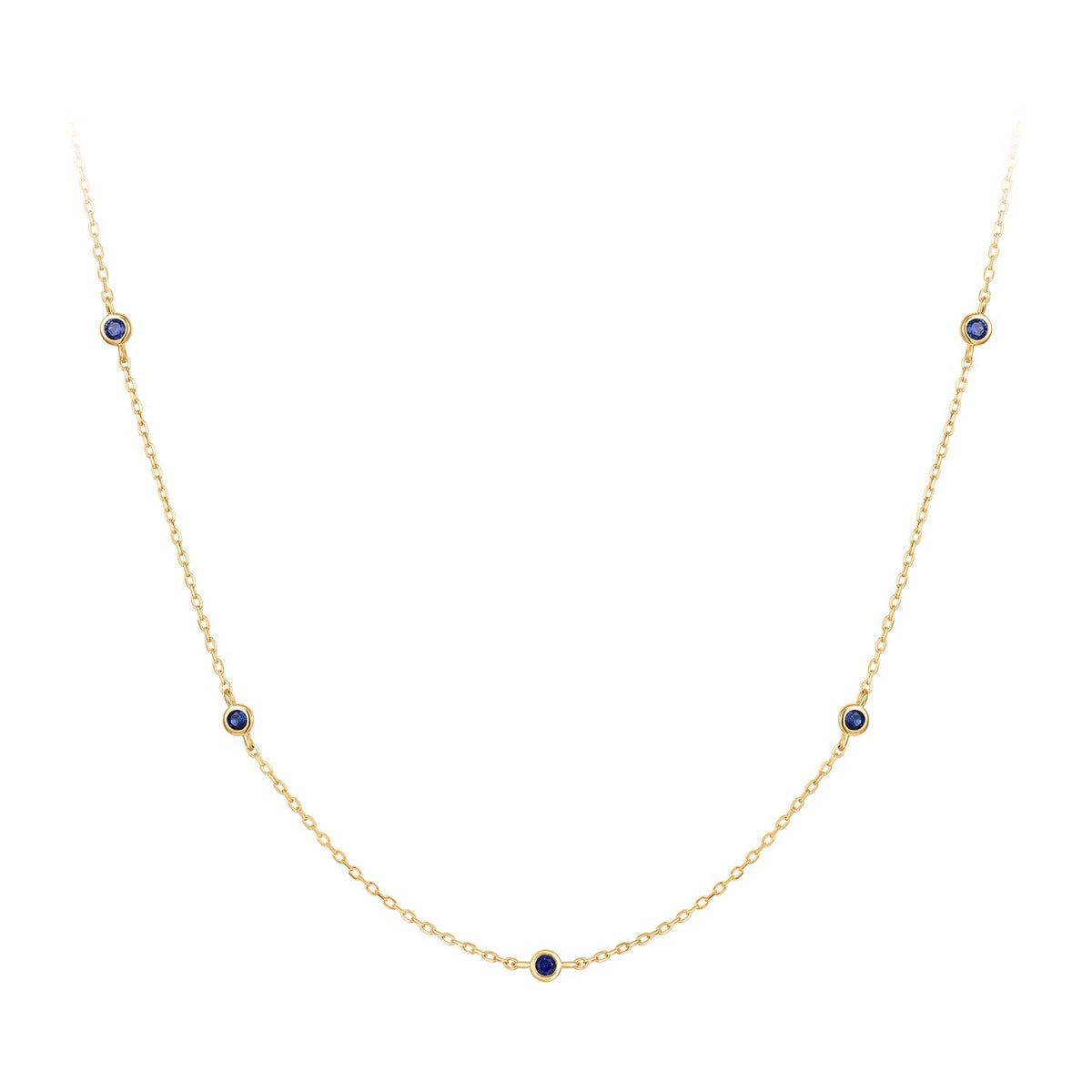 RION x Buddha Jewelry Insight Necklace with Blue Sapphire