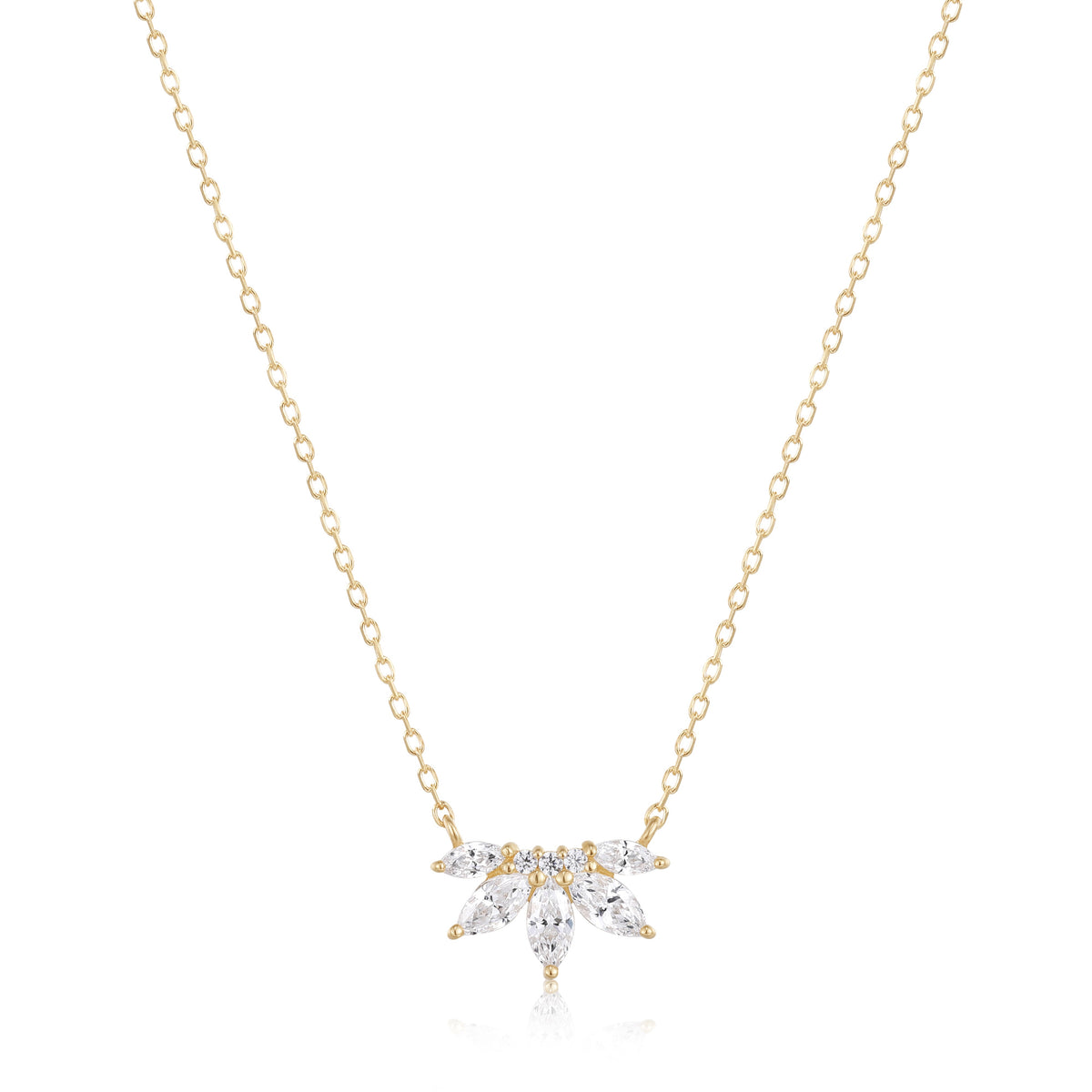 RION x Buddha Jewelry Valentina Necklace with White Sapphire
