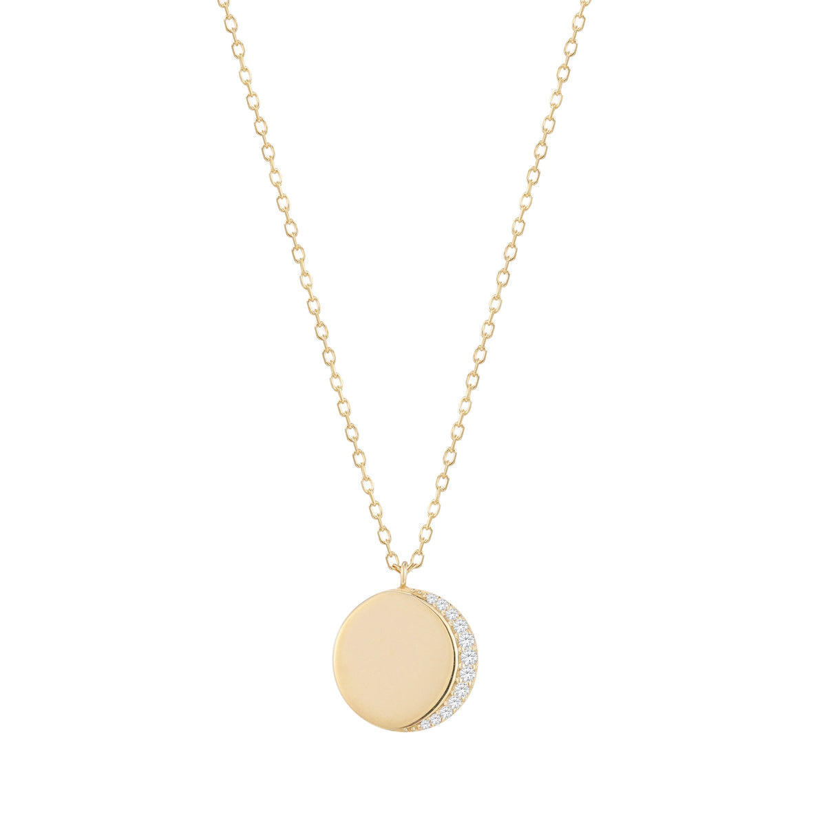 RION x Buddha Jewelry Luna Necklace with Diamond