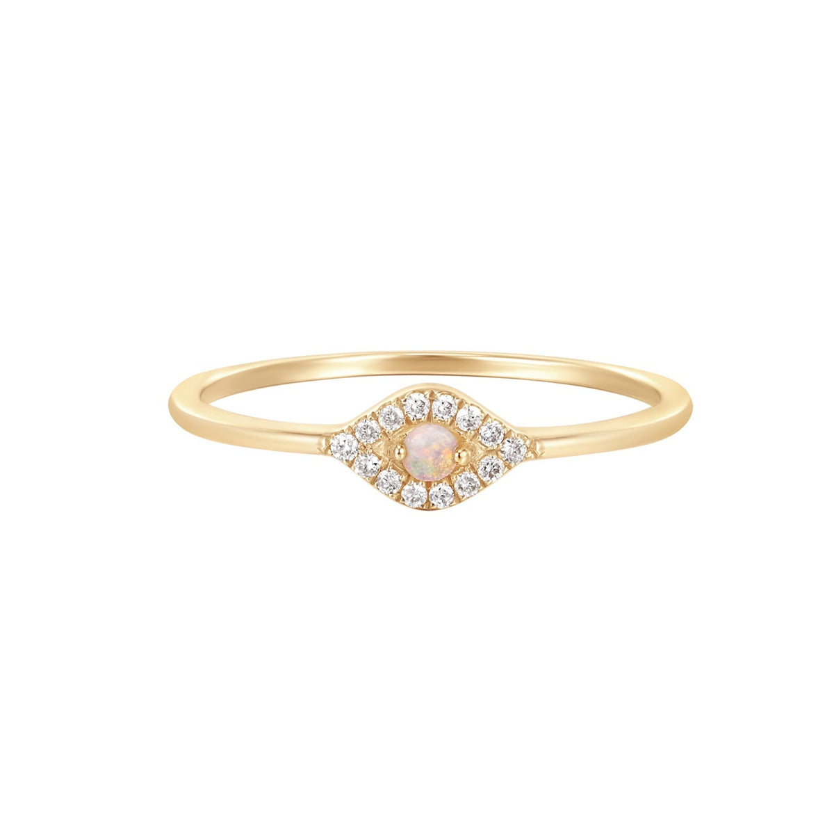 RION x Buddha Jewelry Aspect Finger Ring with Opal + Diamond