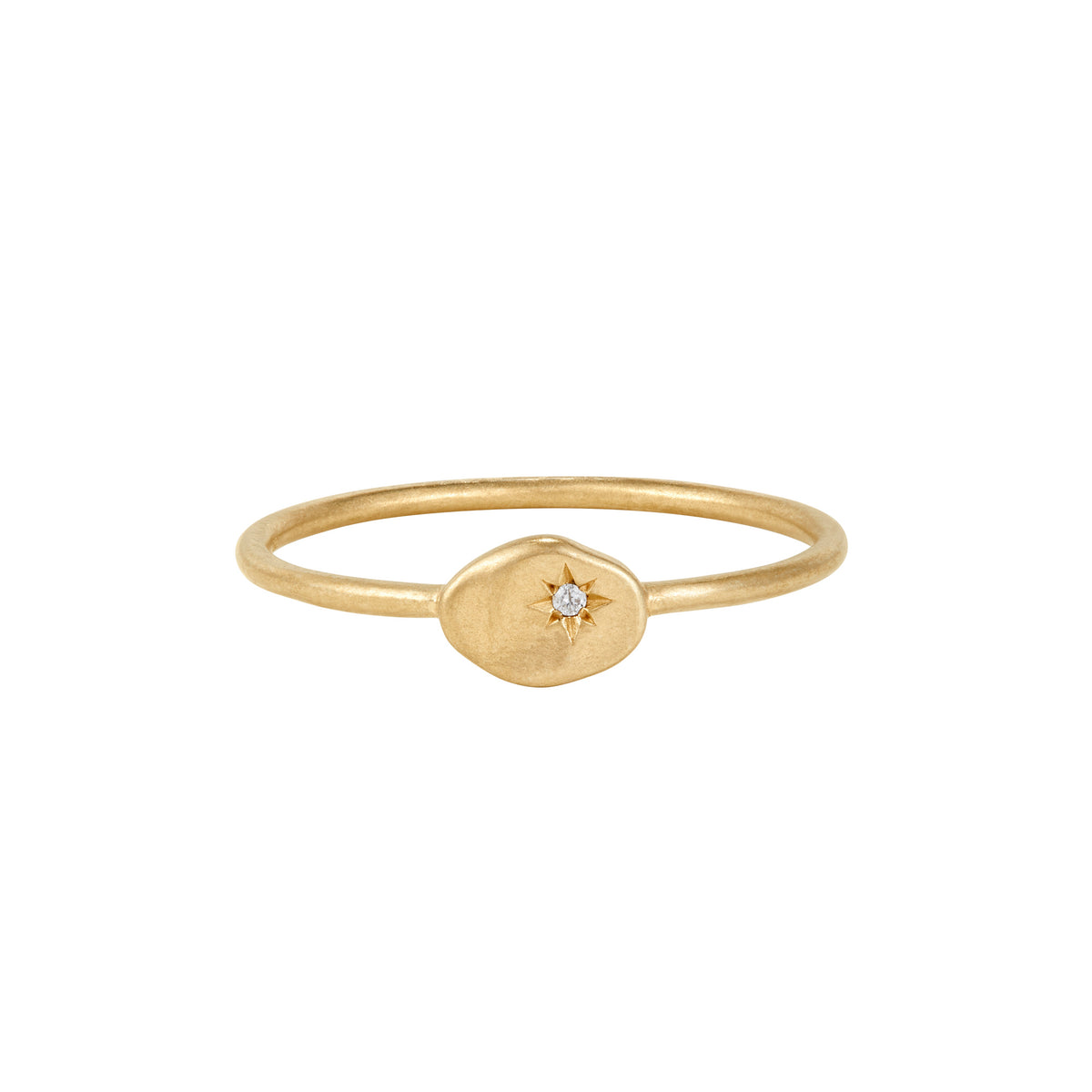 RION x Buddha Jewelry North Star Finger Ring with Diamond