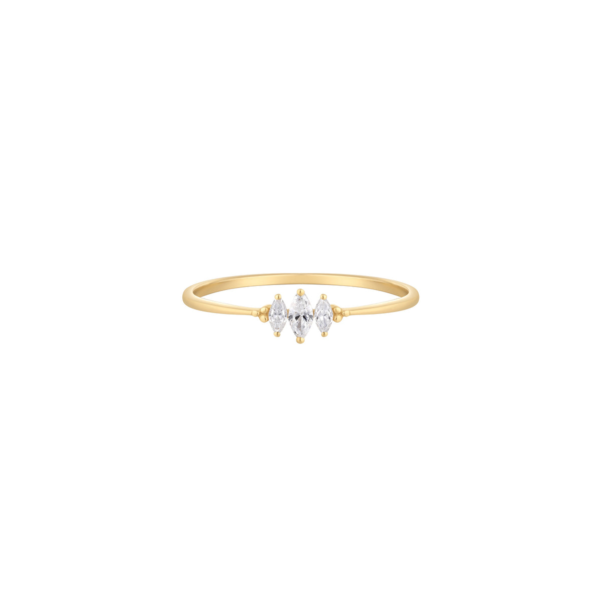 RION x Buddha Jewelry Zuri Trois Finger Ring with Diamond