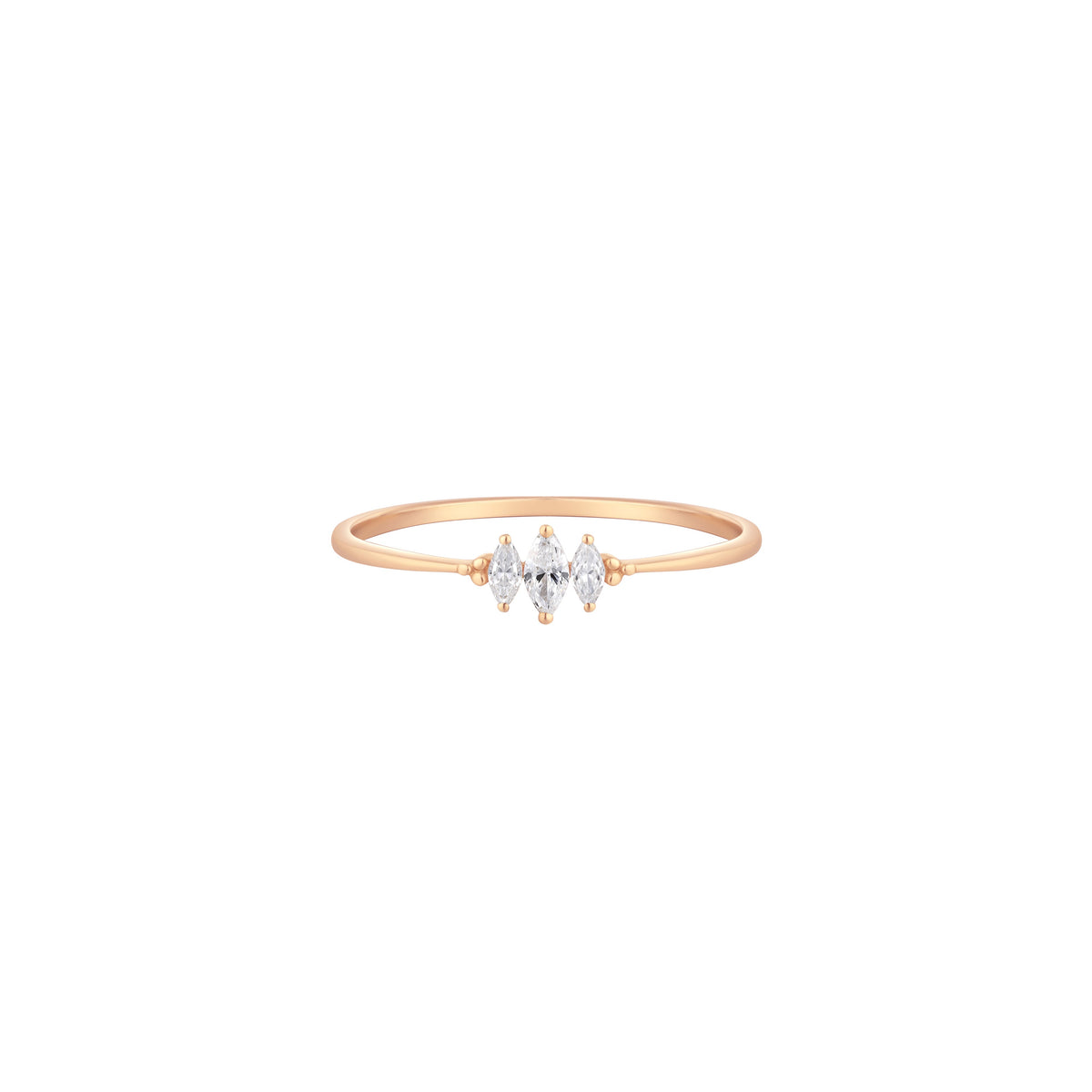 RION x Buddha Jewelry Zuri Trois Finger Ring with Diamond
