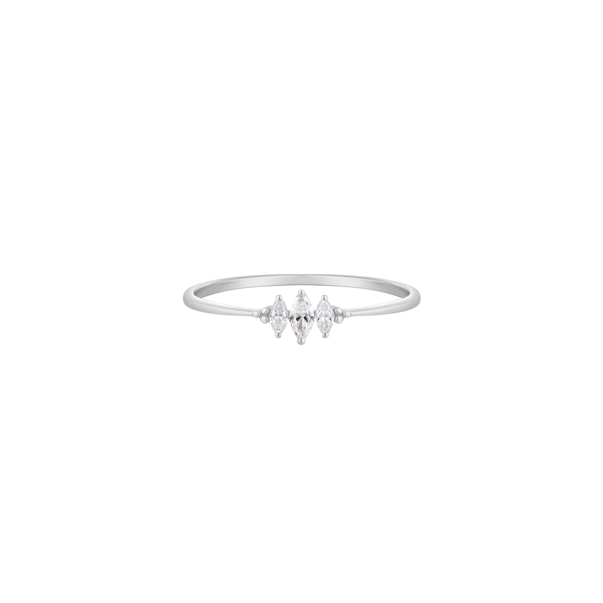 RION x Buddha Jewelry Zuri Trois Finger Ring with Diamond