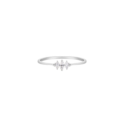 RION x Buddha Jewelry Zuri Trois Finger Ring with Diamond