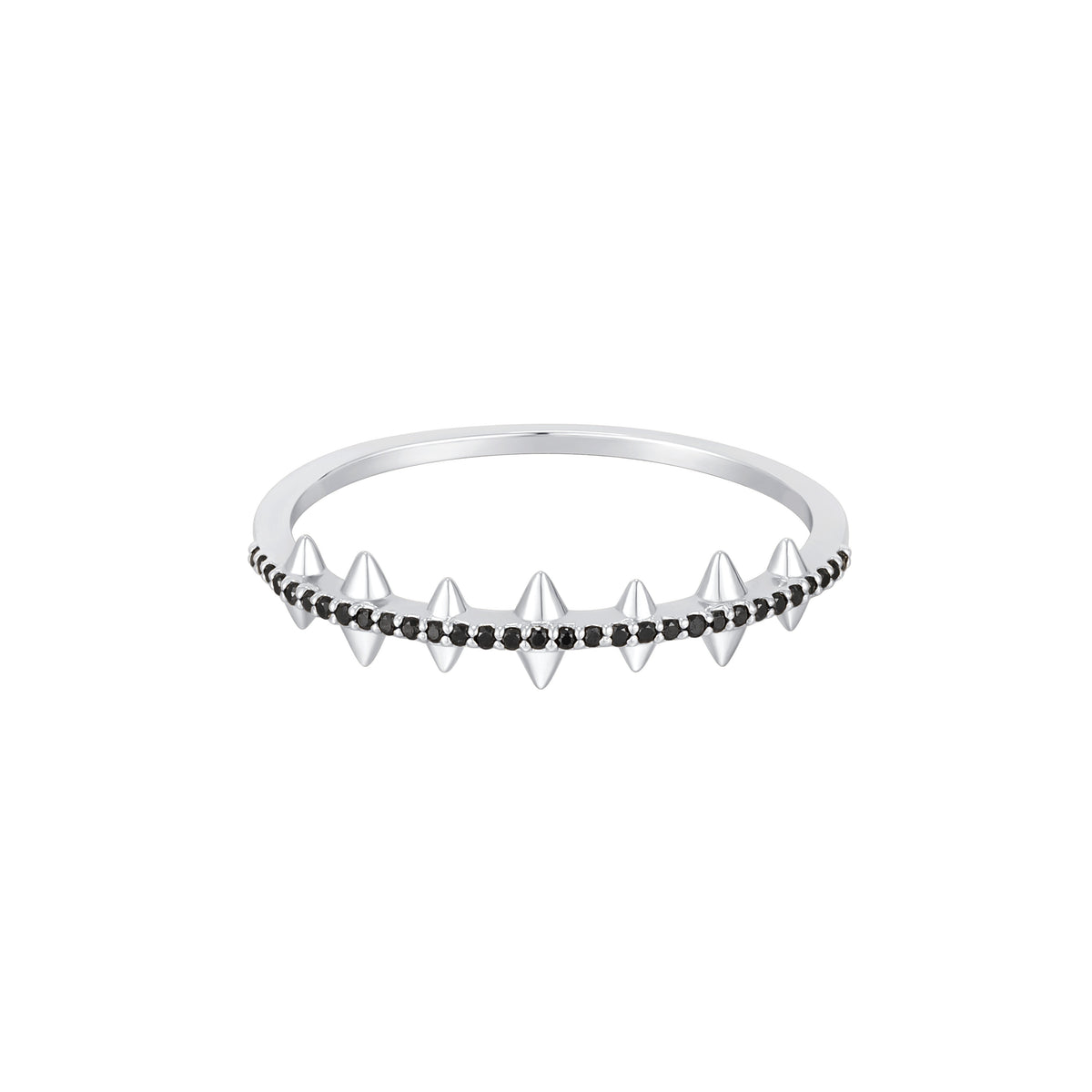 RION x Buddha Jewelry Fierce Finger Ring with Black Diamond