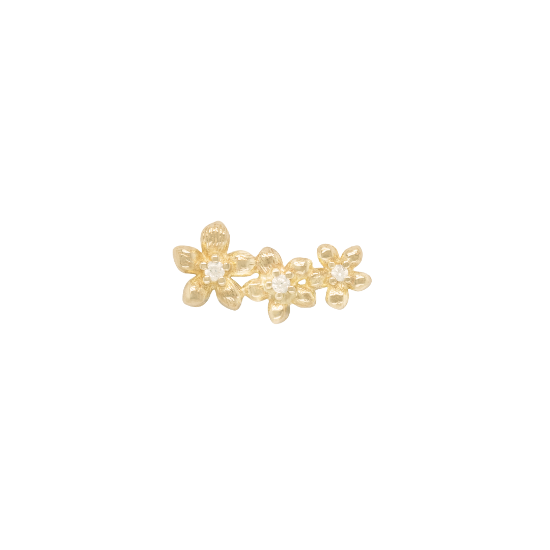 Gaia Threadless End with CZ