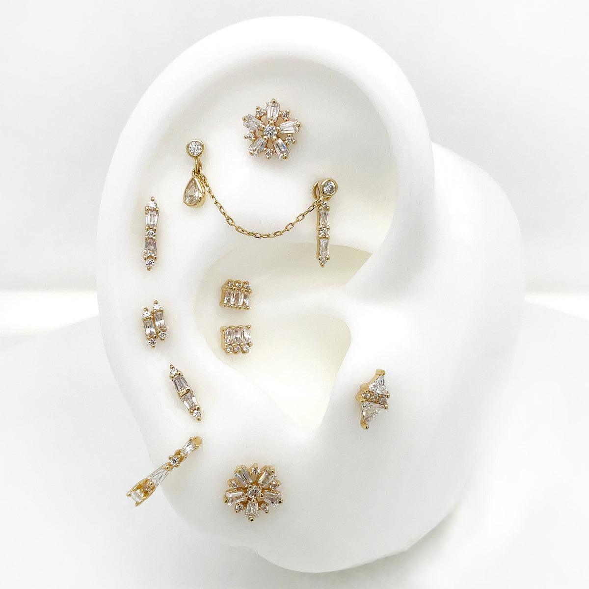 Audacious Threadless End with CZ