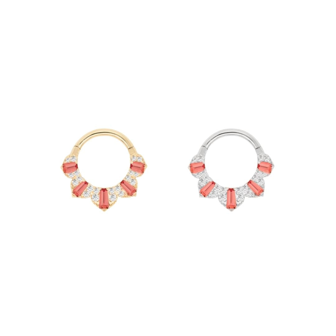 Gilty Pleasure Clicker with Garnet + Diamond