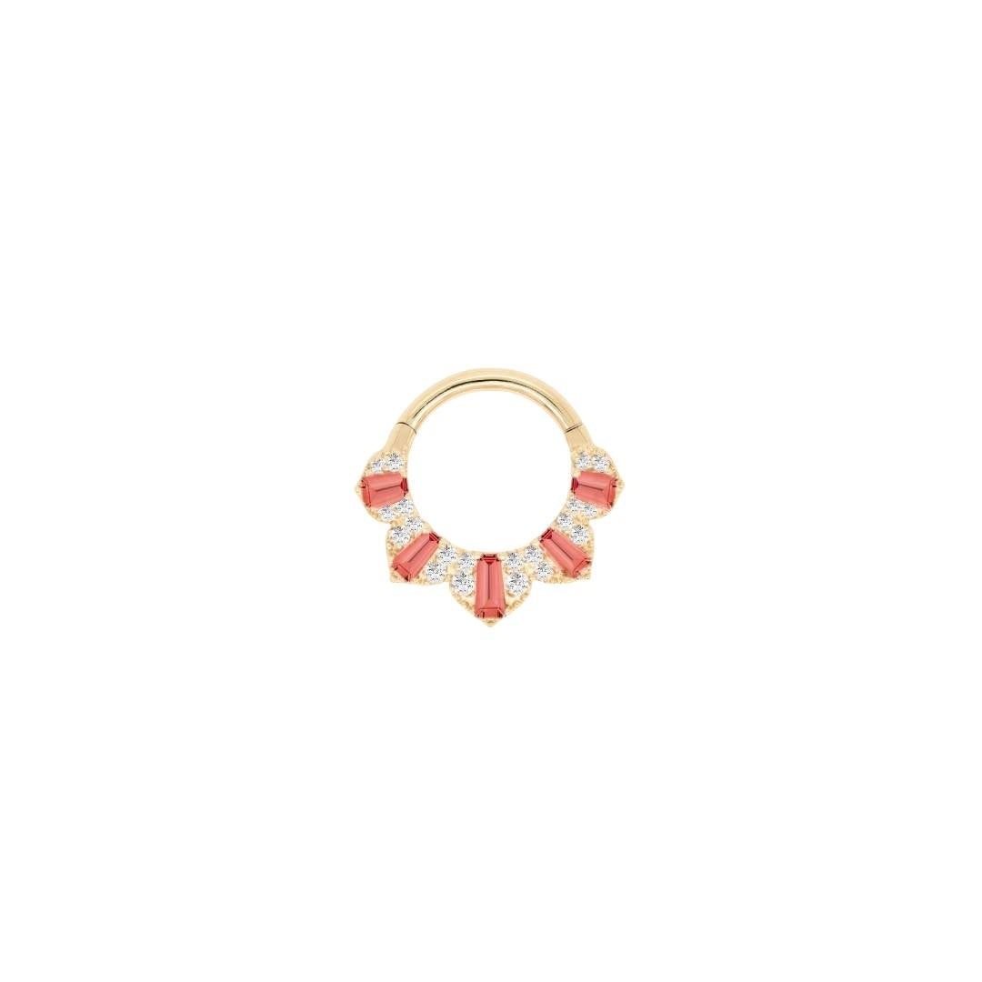 Gilty Pleasure Clicker with Garnet + Diamond