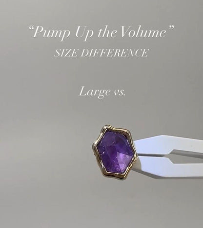 Pump Up The Volume Threadless End with Amethyst