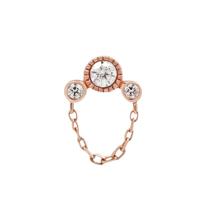 Halston Threadless End with CZ