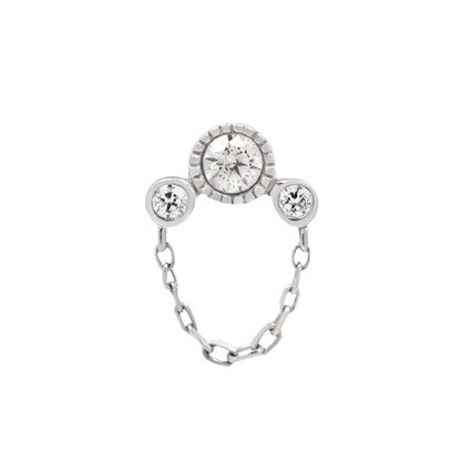 Halston Threadless End with Diamond