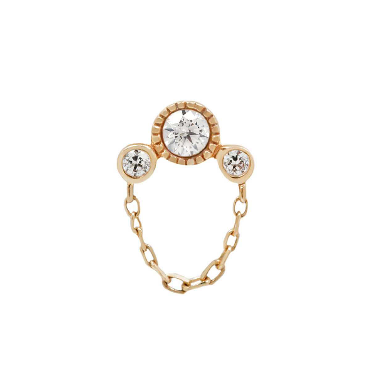 Halston Threadless End with Diamond