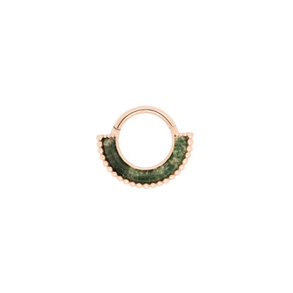 Harmonic Clicker with Moss Agate