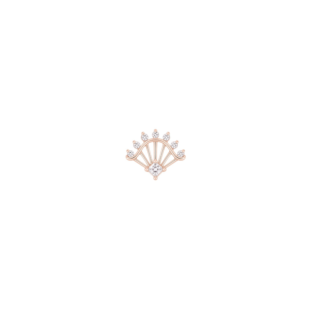 Riviera Threadless End with CZ