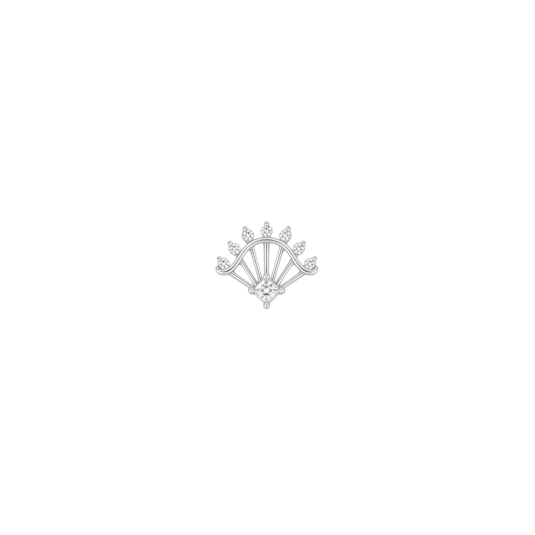 Riviera Threadless End with CZ
