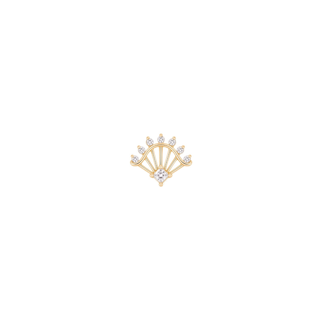 Riviera Threadless End with CZ