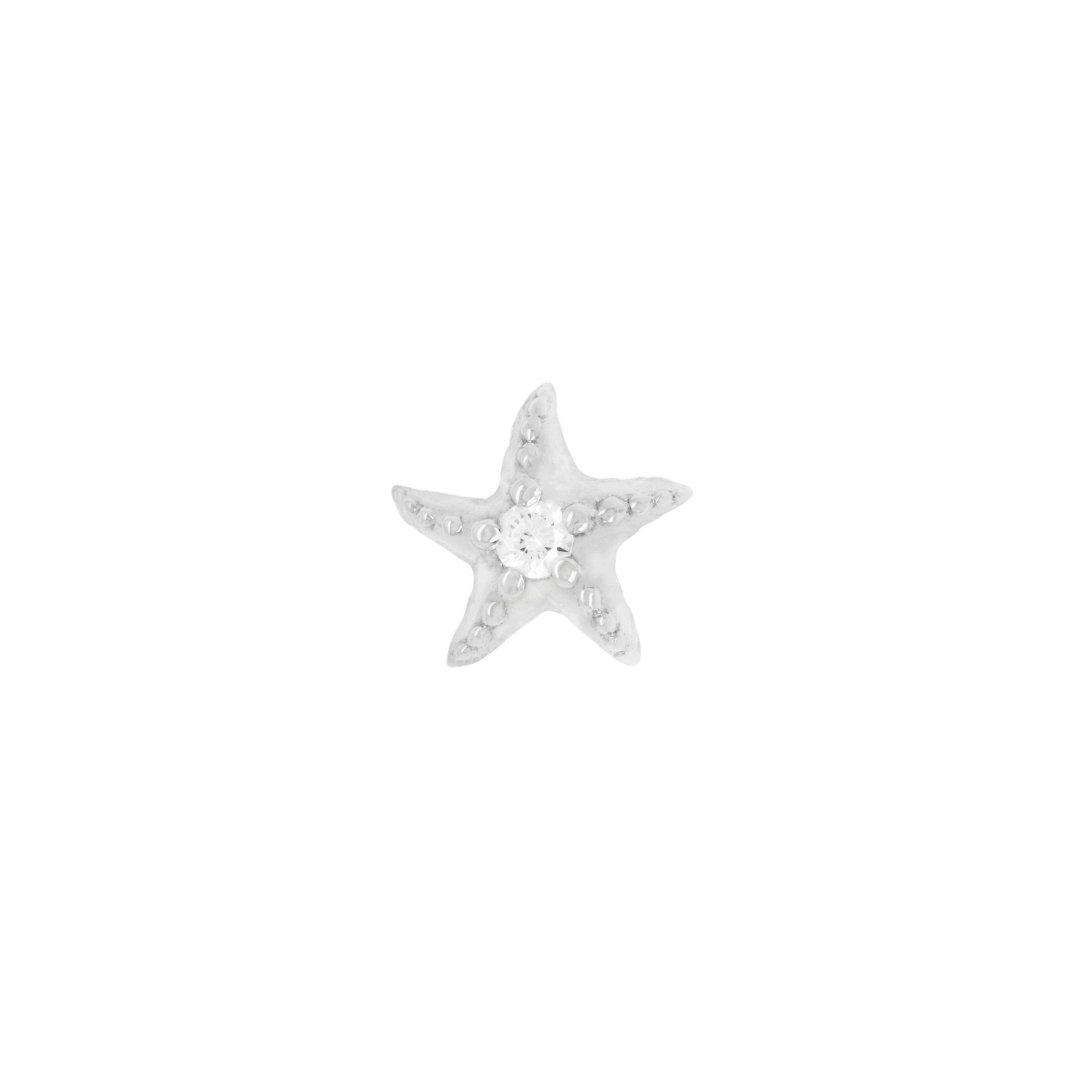 Hoku Star Threadless End with Diamond
