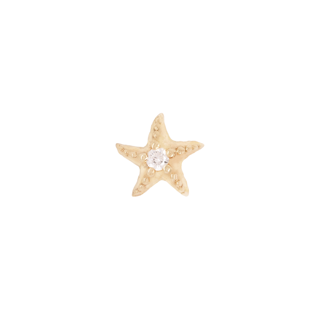 Hoku Star Threadless End with Diamond