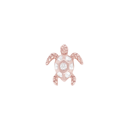 Honu Threadless End with White Sapphire