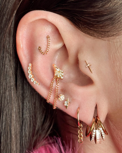 Elemental Threadless End with CZ