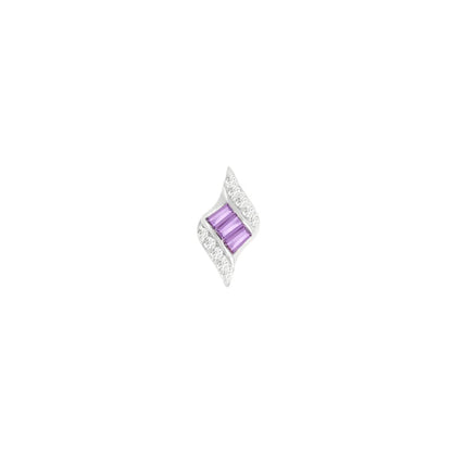 Intrigue Threadless End with Amethyst
