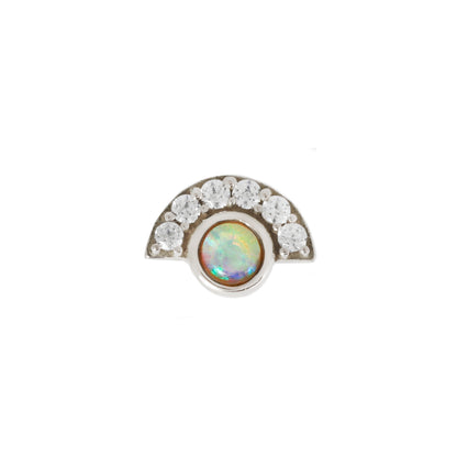 Kahlo Threadless End with Opal + CZ