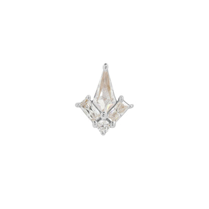 L.A. Baby Threadless End with CZ
