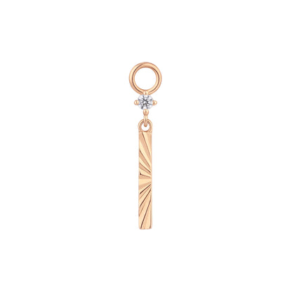 Labyrinth Charm with CZ
