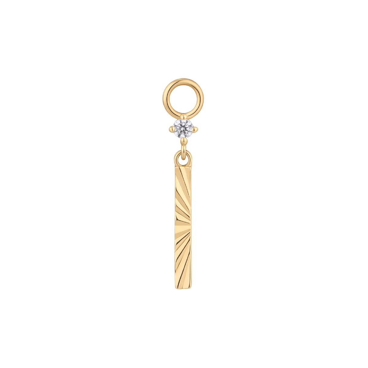 Labyrinth Charm with CZ
