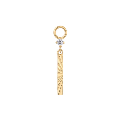 Labyrinth Charm with CZ