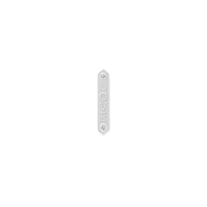 "LOVE" Threadless End with Diamond