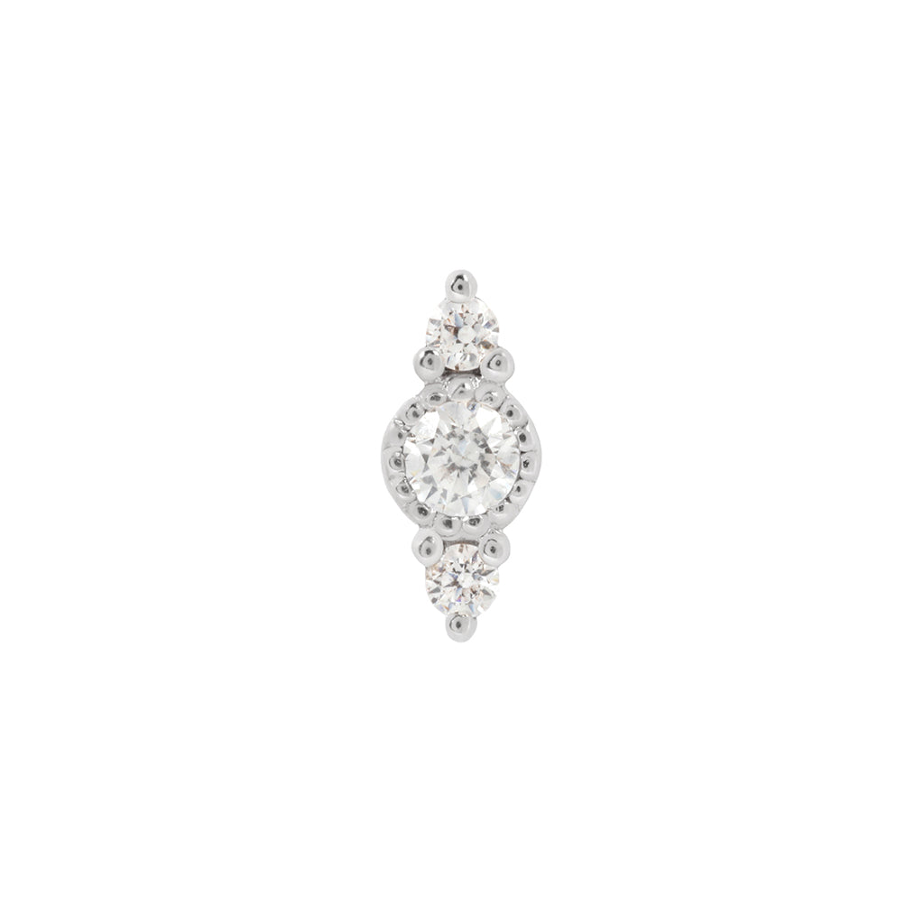 Lucien Threadless End with CZ