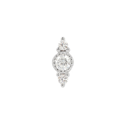 Lucien Threadless End with CZ