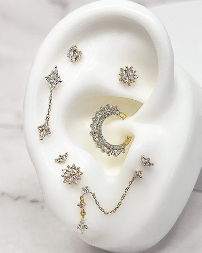 Pur Threadless End with CZ