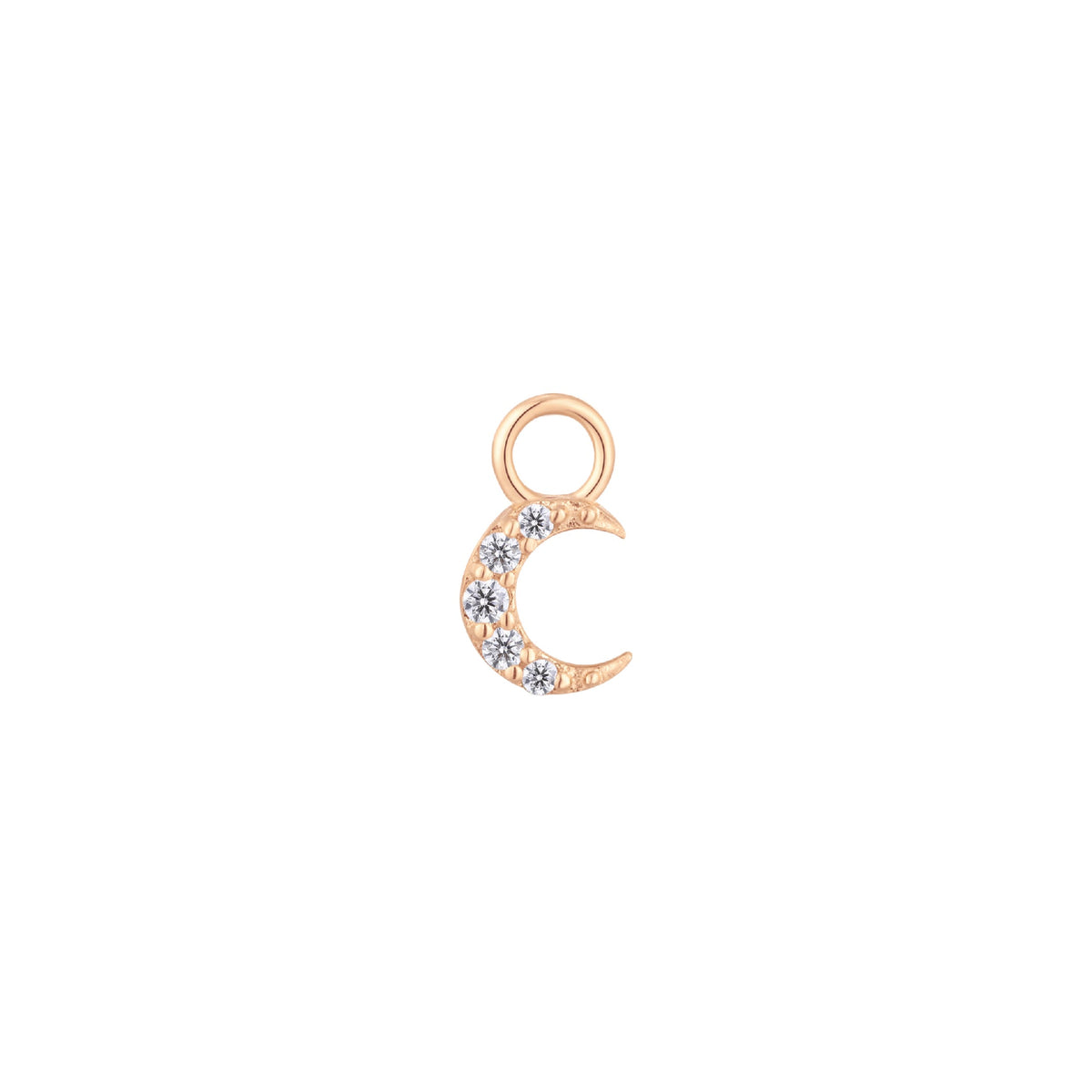 Lunette Charm with CZ