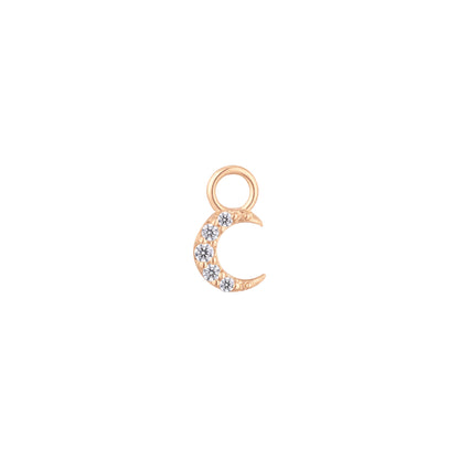 Lunette Charm with CZ