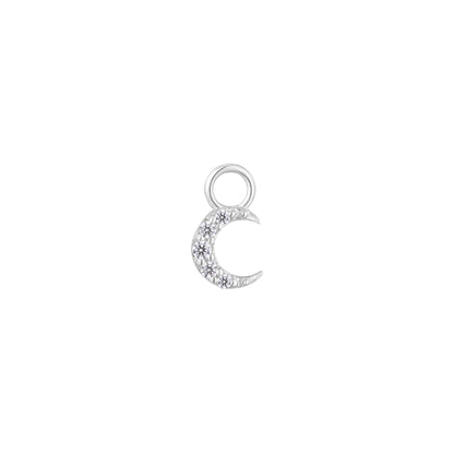 Lunette Charm with CZ
