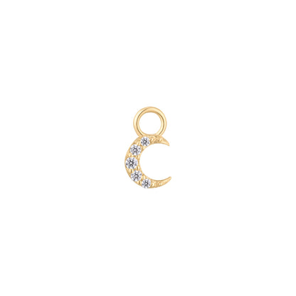Lunette Charm with CZ