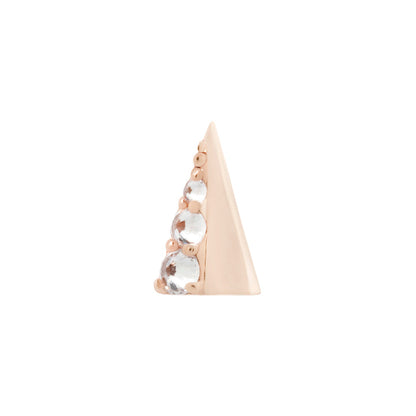 Lux Spike Threadless End with Reverse Set CZ