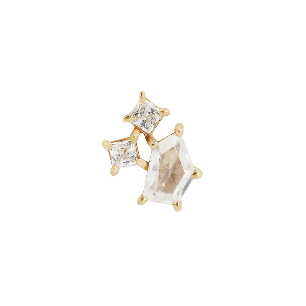 Lyra Threadless End with CZ