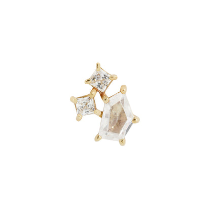 Lyra Threadless End with CZ