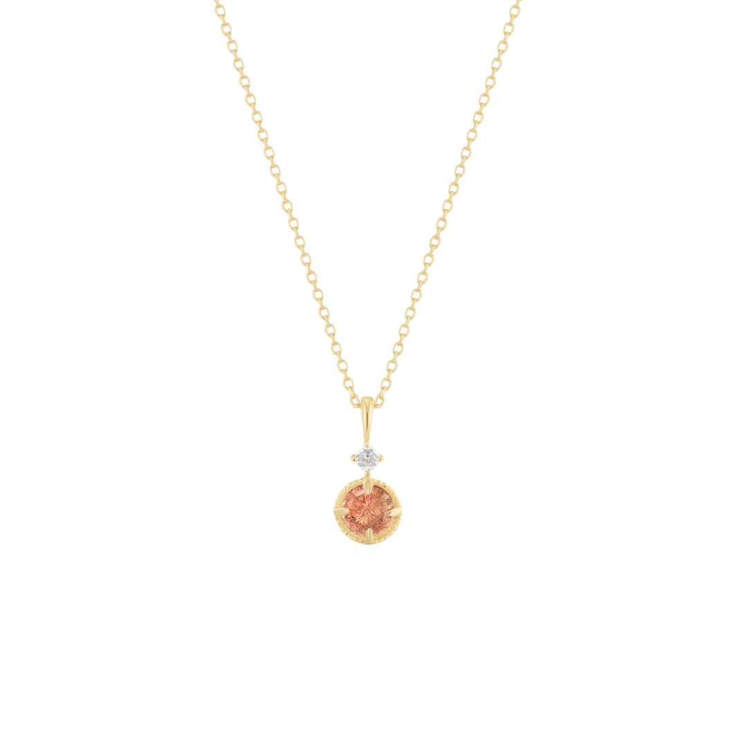 RION x Buddha Jewelry Manifest Necklace with Oregon Sunstone